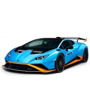 Кола с радиоуправление Rastar - Lamborghini Huracan STO Radio/C, 1:14, синя -1